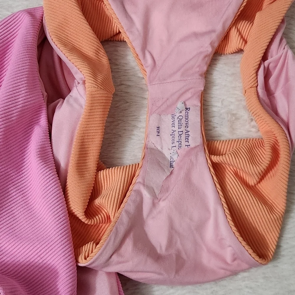New!Beach Riot Carlie Fruity Colorblock One Piece Swimsuit - Picture 12 of 13